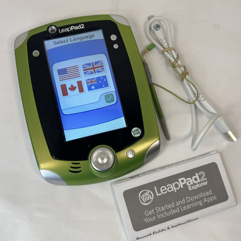 LeapFrog LeapPad2 Explorer Kids Learning Tablet Green No Games Read